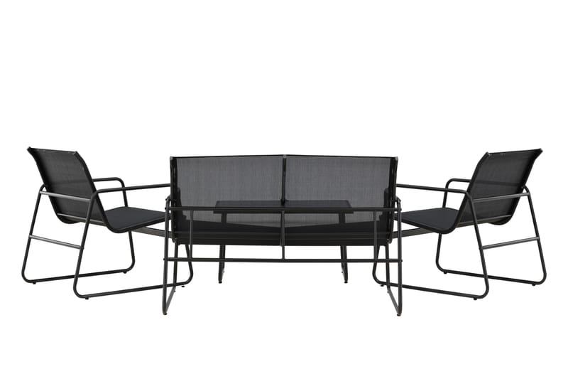 Scopello Sofagruppe Utendørs 4-seter - Svart - Hage - Utemiljø - Veranda & terrasse - Verandamøbler