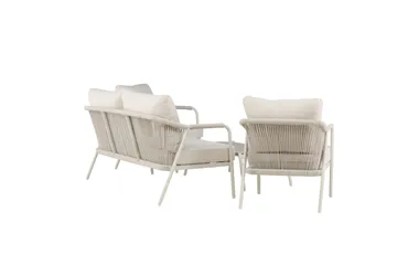 Sicily Sofagruppe Utendørs 4-seter - Beige - Hagemøbler - Loungemøbler - Sofagruppe utendørs