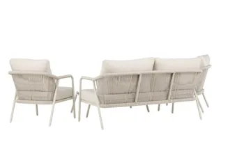 Sicily Sofagruppe Utendørs 4-seter - Beige - Hagemøbler - Loungemøbler - Sofagruppe utendørs