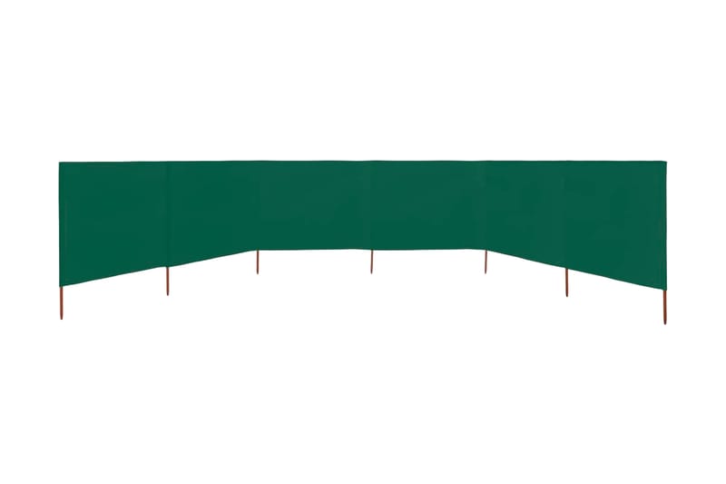 Vindskjerm 6 paneler stoff 800x160 cm grønn - Grønn - Hage - Utemiljø - Veranda & terrasse - Sikkerhet & vindubeskyttelse veranda