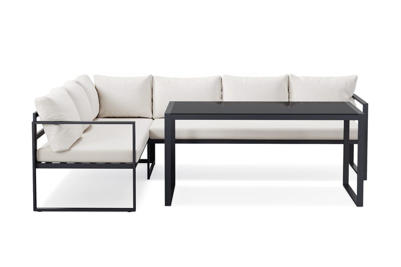 Silvia loungegruppe utendørs, Svart