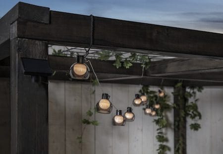 Smoky solcelleslynge - røykfarget - Hage - Utemiljø - Veranda & terrasse - Verandabelysning