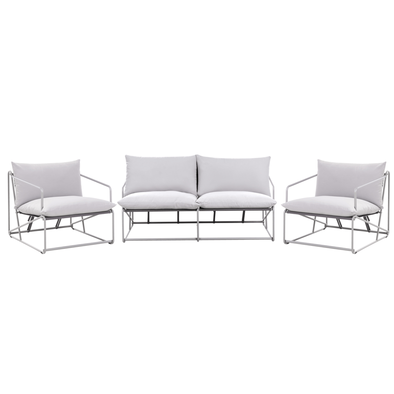 Sofagruppe utendørs 4-seter Ponte - Grå - Hage - Utemiljø - Veranda & terrasse - Verandamøbler