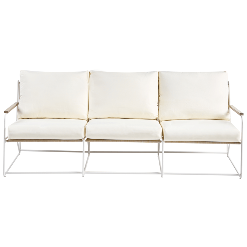 Sofagruppe utendørs 5-seter Venaria med bord - Hvit/Beige - Hage - Utemiljø - Veranda & terrasse - Verandamøbler