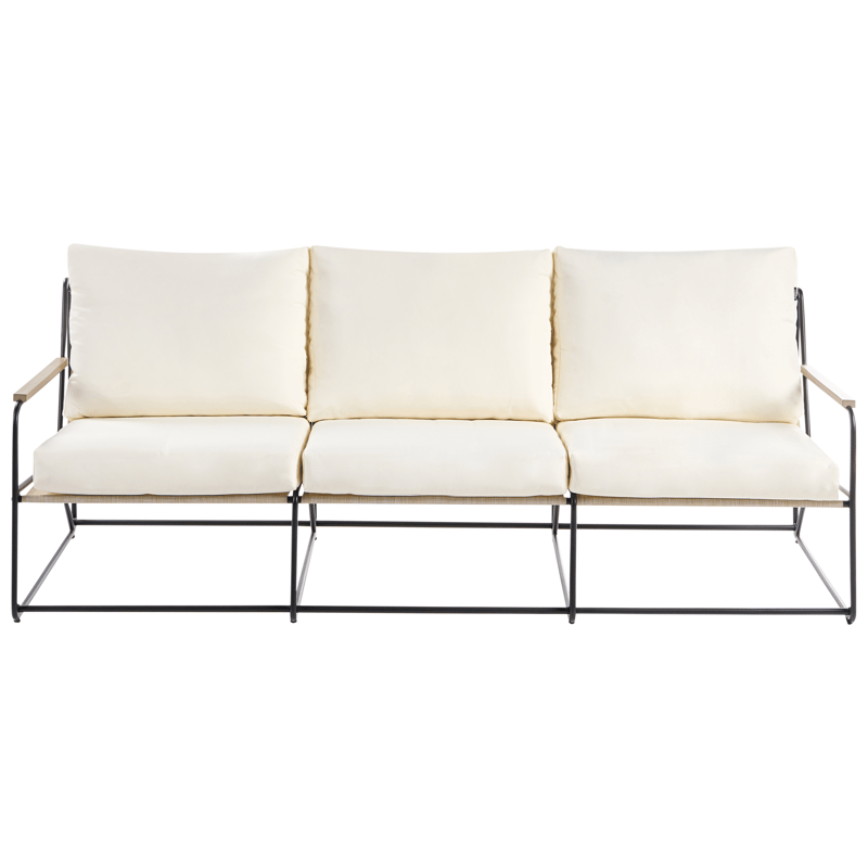 Sofagruppe utendørs 5-seter Venaria med bord - Svart/Beige - Hage - Utemiljø - Veranda & terrasse - Verandamøbler