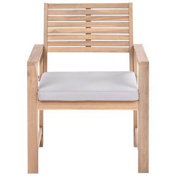 Sofagruppe utendørs med bord 4-seter Fiames akasietre - Brun/grå - Hagemøbler - Loungemøbler - Sofagruppe utendørs