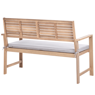 Sofagruppe utendørs med bord 4-seter Fiames akasietre - Brun/grå - Hagemøbler - Loungemøbler - Sofagruppe utendørs