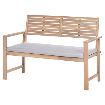 Sofagruppe utendørs med bord 4-seter Fiames akasietre - Brun/grå - Hagemøbler - Loungemøbler - Sofagruppe utendørs