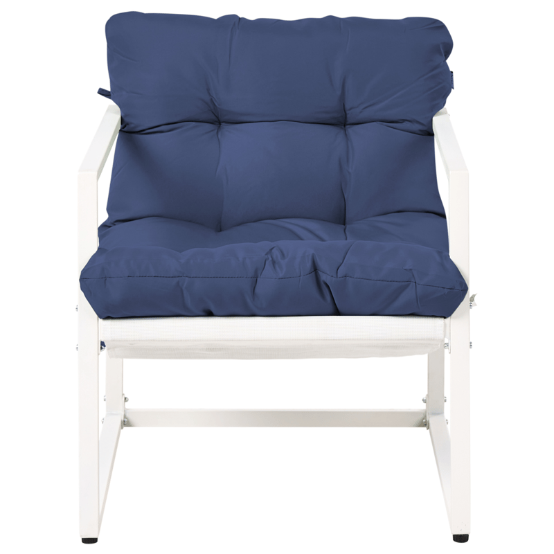 Sofagruppe utendørs med bord 4-seter Garda - Blå/Hvit - Hage - Utemiljø - Veranda & terrasse - Verandamøbler