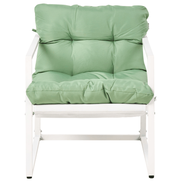 Sofagruppe utendørs med bord 4-seter Garda - Grønn/Hvit - Hagemøbler - Loungemøbler - Sofagruppe utendørs