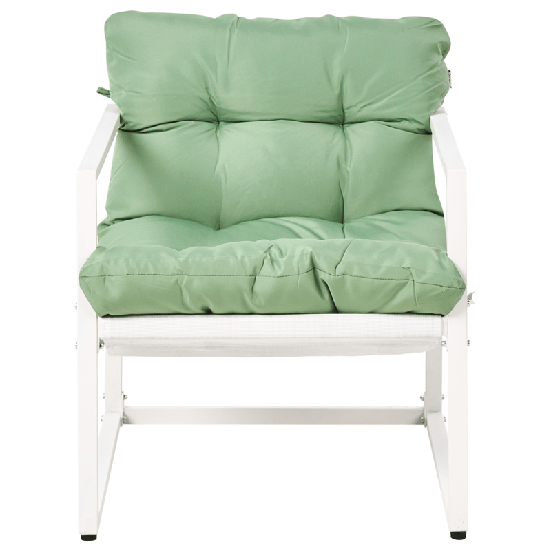 Sofagruppe utendørs med bord 4-seter Garda - Grønn/Hvit - Hage - Utemiljø - Veranda & terrasse - Verandamøbler