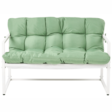 Sofagruppe utendørs med bord 4-seter Garda - Grønn/Hvit - Hagemøbler - Loungemøbler - Sofagruppe utendørs