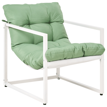 Sofagruppe utendørs med bord 4-seter Garda - Grønn/Hvit - Hagemøbler - Loungemøbler - Sofagruppe utendørs