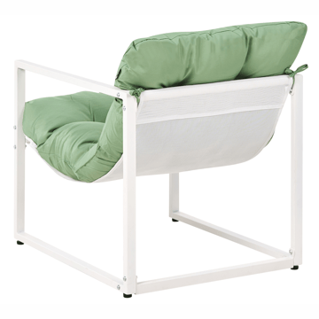 Sofagruppe utendørs med bord 4-seter Garda - Grønn/Hvit - Hagemøbler - Loungemøbler - Sofagruppe utendørs