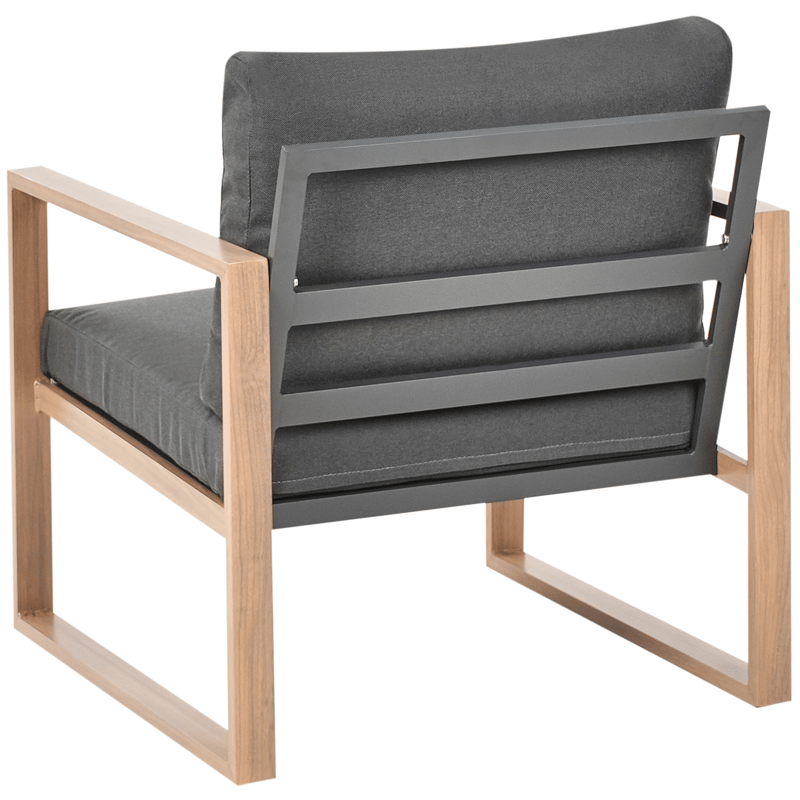 Sofagruppe utendørs med bord 5-seter Gelso - Grå/Brun - Hage - Utemiljø - Veranda & terrasse - Verandamøbler