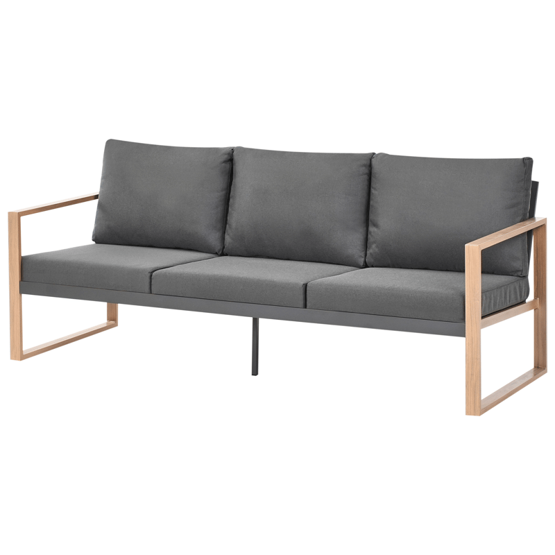 Sofagruppe utendørs med bord 5-seter Gelso - Grå/Brun - Hage - Utemiljø - Veranda & terrasse - Verandamøbler