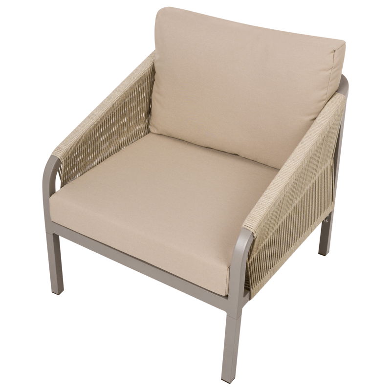 Sofagruppe utendørs med bord 5-seter Murato - Beige - Hage - Utemiljø - Veranda & terrasse - Verandamøbler