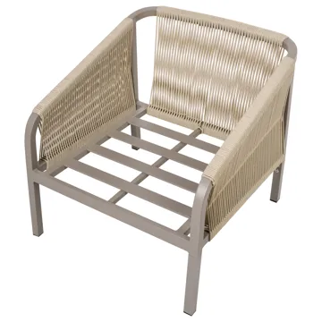 Sofagruppe utendørs med bord 5-seter Murato - Beige - Hagemøbler - Loungemøbler - Sofagruppe utendørs