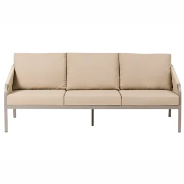 Sofagruppe utendørs med bord 5-seter Murato - Beige - Hagemøbler - Loungemøbler - Sofagruppe utendørs