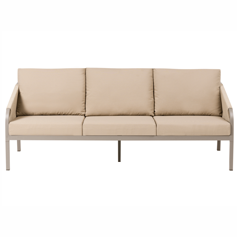 Sofagruppe utendørs med bord 5-seter Murato - Beige - Hage - Utemiljø - Veranda & terrasse - Verandamøbler