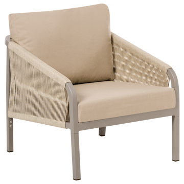 Sofagruppe utendørs med bord 5-seter Murato - Beige - Hagemøbler - Loungemøbler - Sofagruppe utendørs