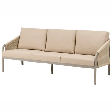 Sofagruppe utendørs med bord 5-seter Murato - Beige - Hagemøbler - Loungemøbler - Sofagruppe utendørs
