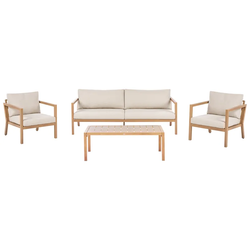 Sofagruppe utendørs med bord 5-seter Oneta, Brun/Beige