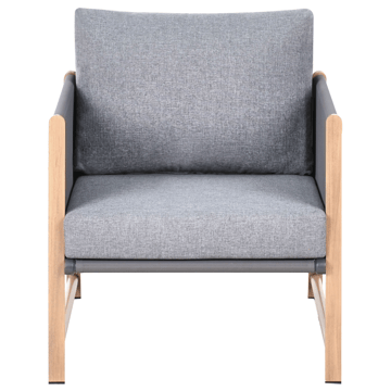 Sofagruppe utendørs med bord og fotskammel 5-seter Nola - Grå/Brun - Hagemøbler - Loungemøbler - Sofagruppe utendørs