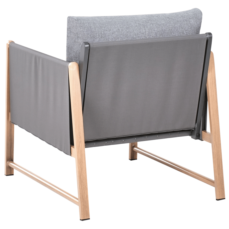 Sofagruppe utendørs med bord og fotskammel 5-seter Nola - Grå/Brun - Hage - Utemiljø - Veranda & terrasse - Verandamøbler