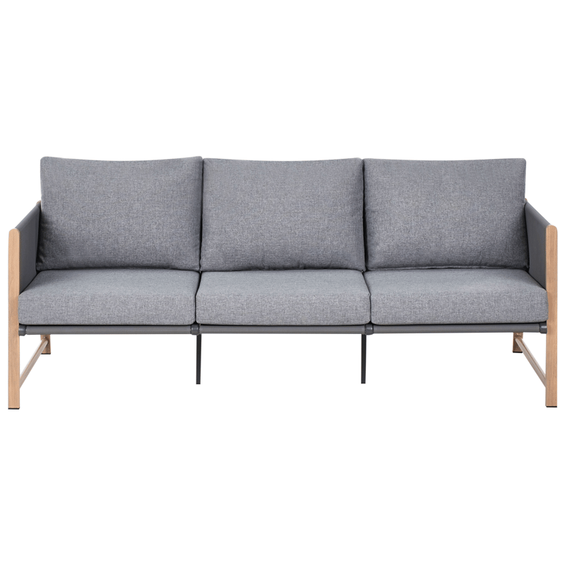 Sofagruppe utendørs med bord og fotskammel 5-seter Nola - Grå/Brun - Hage - Utemiljø - Veranda & terrasse - Verandamøbler