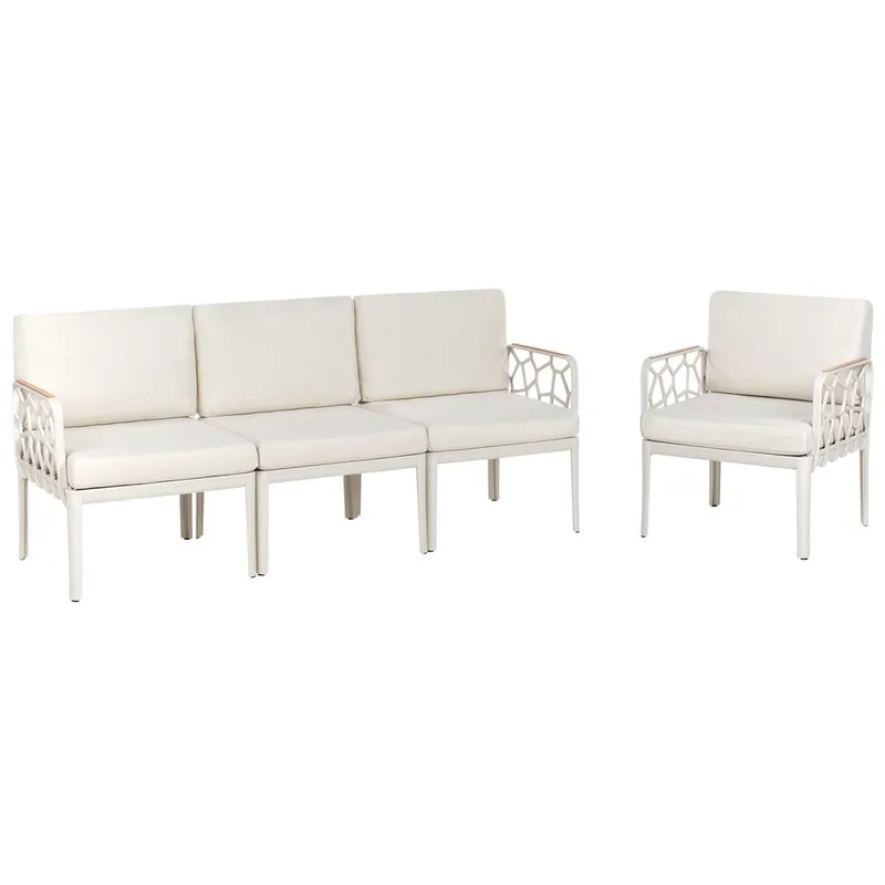 Sofasett Eriche - Beige, Brun - Hage - Utemiljø - Veranda & terrasse - Verandamøbler