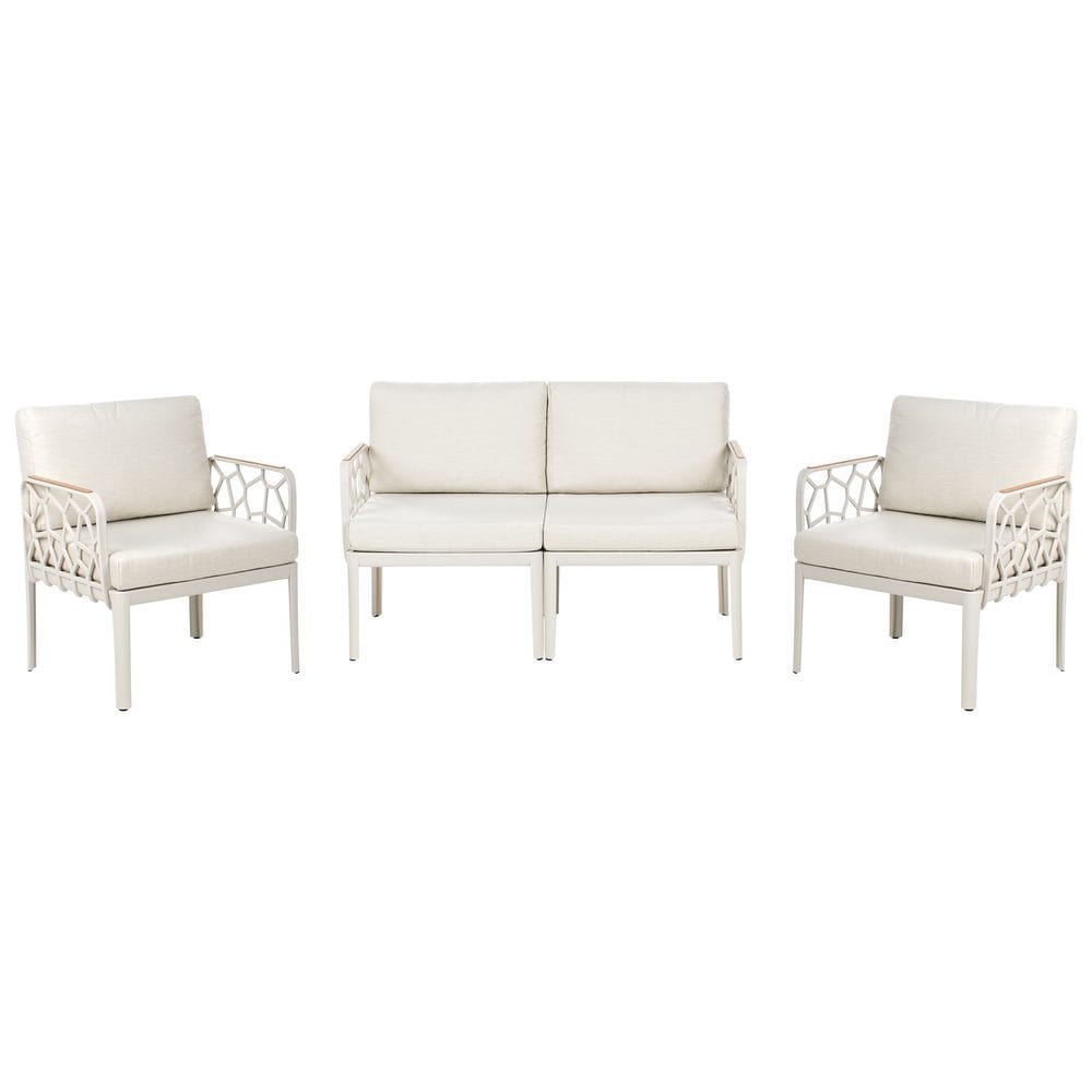 Sofasett Eriche - Beige, Brun