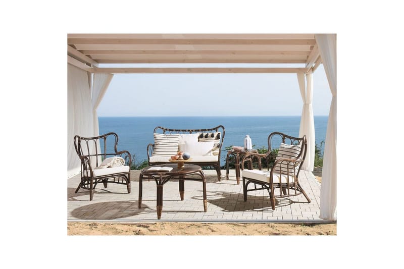 Soffgrupp Beliani Brindisi Brown||Beige - Hagemøbler - Loungemøbler - Sofagruppe utendørs