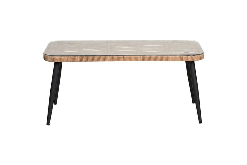 Soffgrupp Beliani Corinth Ii Natural||Grey||Black||Beige - Hagemøbler - Loungemøbler - Sofagruppe utendørs