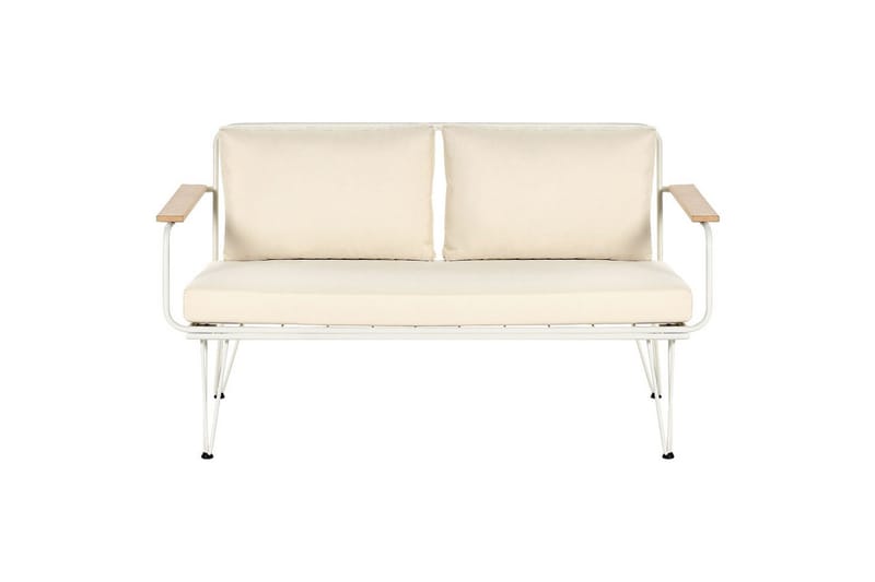 Soffgrupp Beliani Montesilvano Beige||White||Light wood - Hagemøbler - Loungemøbler - Sofagruppe utendørs