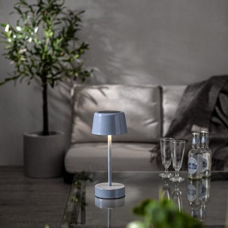 Solei solcellelampe 26,5 cm - mild blå - Hage - Utemiljø - Veranda & terrasse - Verandabelysning