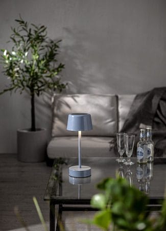 Solei solcellelampe 26,5 cm - mild blå - Hage - Utemiljø - Veranda & terrasse - Verandabelysning