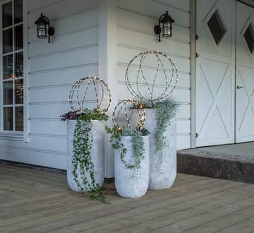 Sphere utendørsdekorasjon med belysning 30 cm - Svart - Hage - Utemiljø - Veranda & terrasse - Verandabelysning