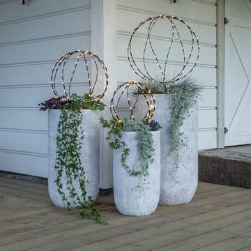 Sphere utendørsdekorasjon med belysning 30 cm - Svart - Hage - Utemiljø - Veranda & terrasse - Verandabelysning