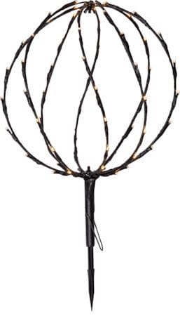 Sphere utendørsdekorasjon med belysning 30 cm - Svart - Hage - Utemiljø - Veranda & terrasse - Verandabelysning