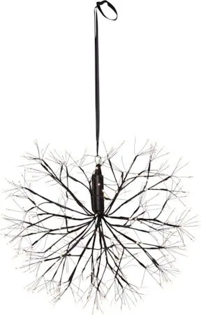 Stardust hengende dekorasjonsbelysning 48 cm, Svart