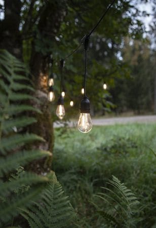 String Light lysslynge - transparent og svart - Hage - Utemiljø - Veranda & terrasse - Verandabelysning
