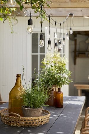 String Light lysslynge - transparent og svart - Hage - Utemiljø - Veranda & terrasse - Verandabelysning