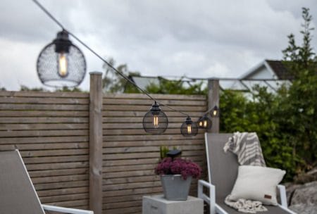 Sunlight solcellelysslynge - svart - Hage - Utemiljø - Veranda & terrasse - Verandabelysning