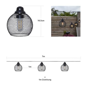 Sunlight solcellelysslynge - svart - Hage - Utemiljø - Veranda & terrasse - Verandabelysning