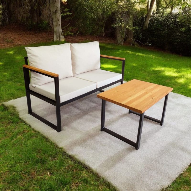 Sylros 2-seters Sofagruppe Utendørs - Beige - Hage - Utemiljø - Veranda & terrasse - Verandamøbler