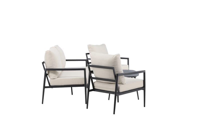 Taromina Sofagruppe Utendørs 4-seter - Svart/Beige - Hage - Utemiljø - Veranda & terrasse - Verandamøbler