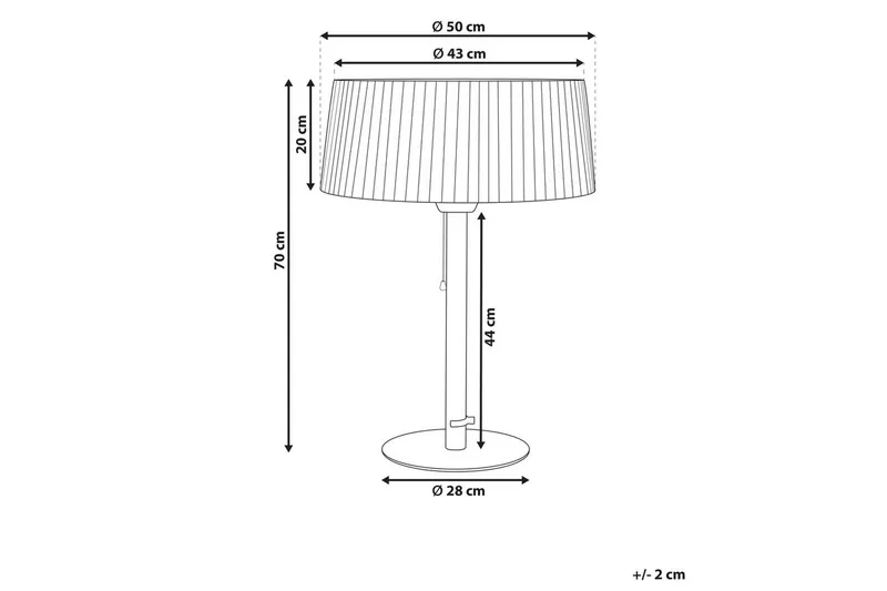 Terrassevarmer Olleria - Svart - Hage - Utemiljø - Veranda & terrasse - Verandavarmer & utevarmer