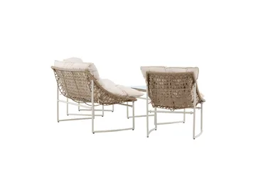 Tina Sofagruppe Utendørs 4-seter - Beige - Hagemøbler - Loungemøbler - Sofagruppe utendørs