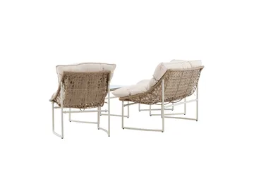 Tina Sofagruppe Utendørs 4-seter - Beige - Hagemøbler - Loungemøbler - Sofagruppe utendørs